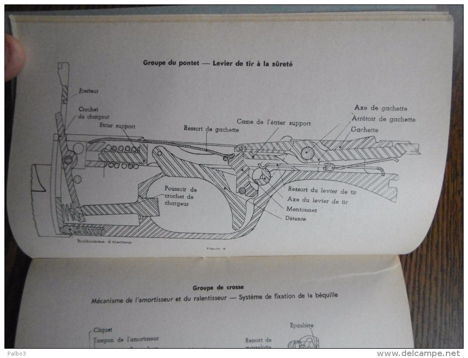 Notice Provisoire Manuel FM Bar 7,62 Mle 1918 A.2 Browning Automatic Rifle - Armas De Colección