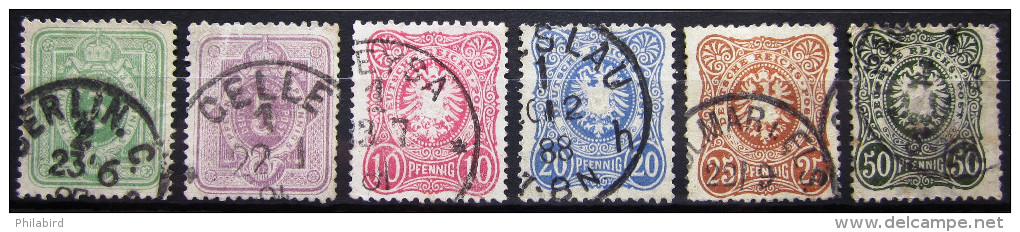 ALLEMAGNE EMPIRE                 N° 36/41                 OBLITERE - Used Stamps