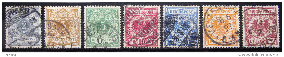 ALLEMAGNE EMPIRE                 N° 44/50a                 OBLITERE - Used Stamps