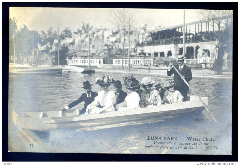 Cpa Du  75 Paris 17è Luna Park Water Chute Promenade Barque Lac Après Chute 25 M De Haut  LIOB12 - Arrondissement: 17