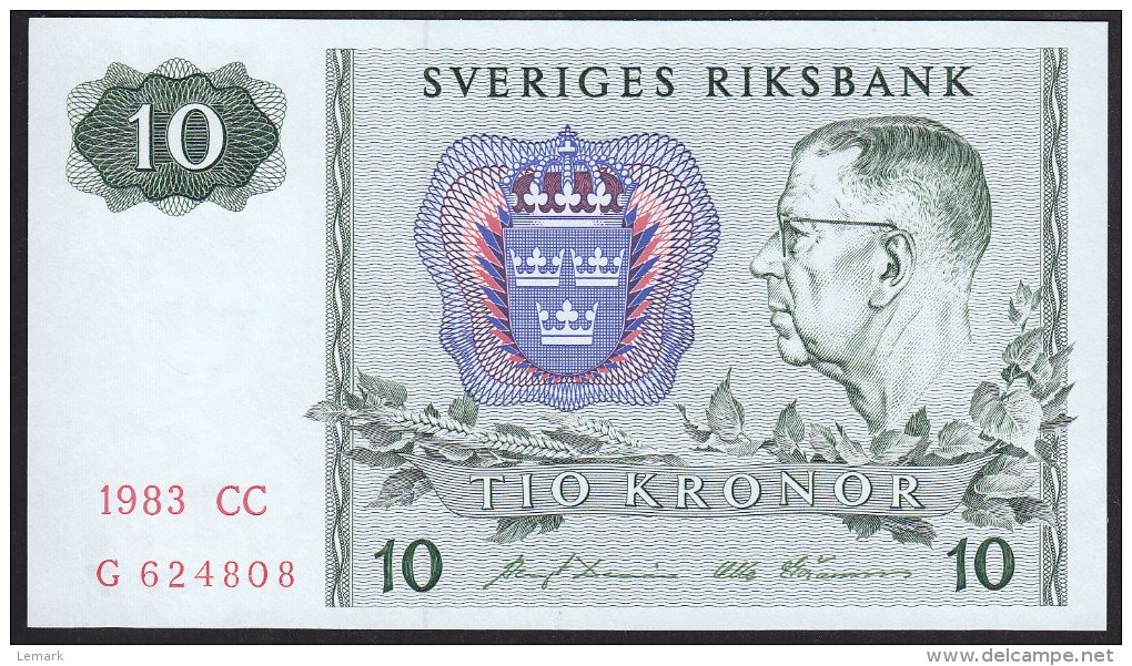 Sweden 10 Kronor 1983 P52d UNC - Sweden