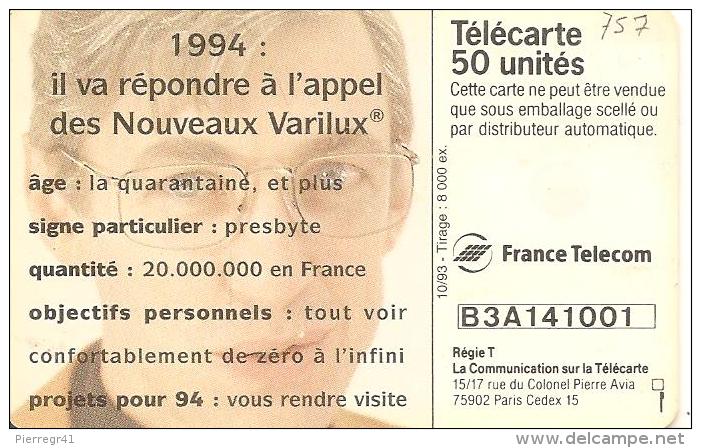 CARTE°-PUCE-PRIVEE-PUBLIC- 50U-EN757-GEMA-10/93-ESSILOR-1994-UTILISE-TBE - 50 Unités   