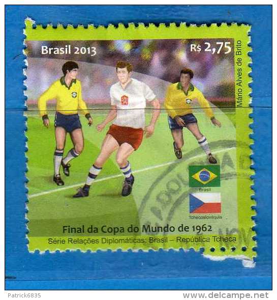 Brasile ° - 2013 -  Football,final Du Coupe De Monde  Vedi Descrizione - Used Stamps