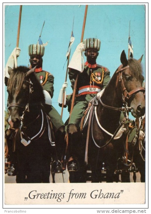 GREETINGS FROM GHANA-CAVALRY SQUADRON GHANA ARMED FORCES - 1973 - Ghana - Gold Coast