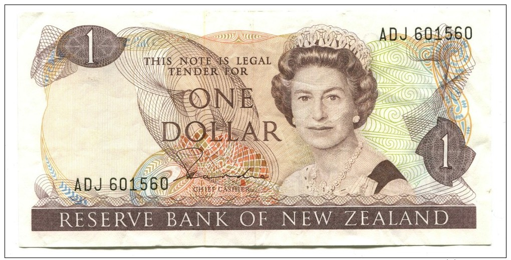 New Zealand One Dollar Banknote - Neuseeland