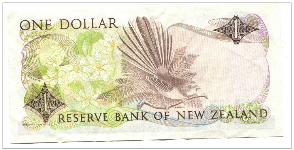 New Zealand One Dollar Banknote - New Zealand