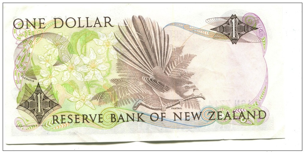 New Zealand One Dollar Banknote - New Zealand