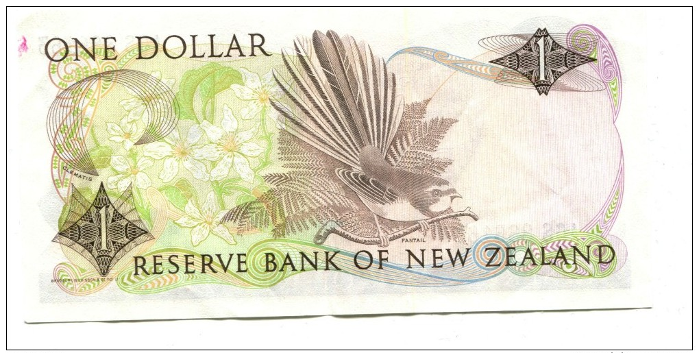 New Zealand One Dollar Banknote - New Zealand