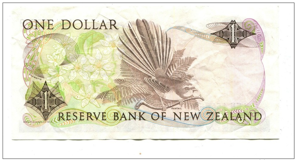 New Zealand One Dollar Banknote - New Zealand