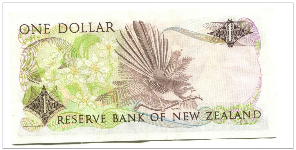 New Zealand One Dollar Banknote - New Zealand