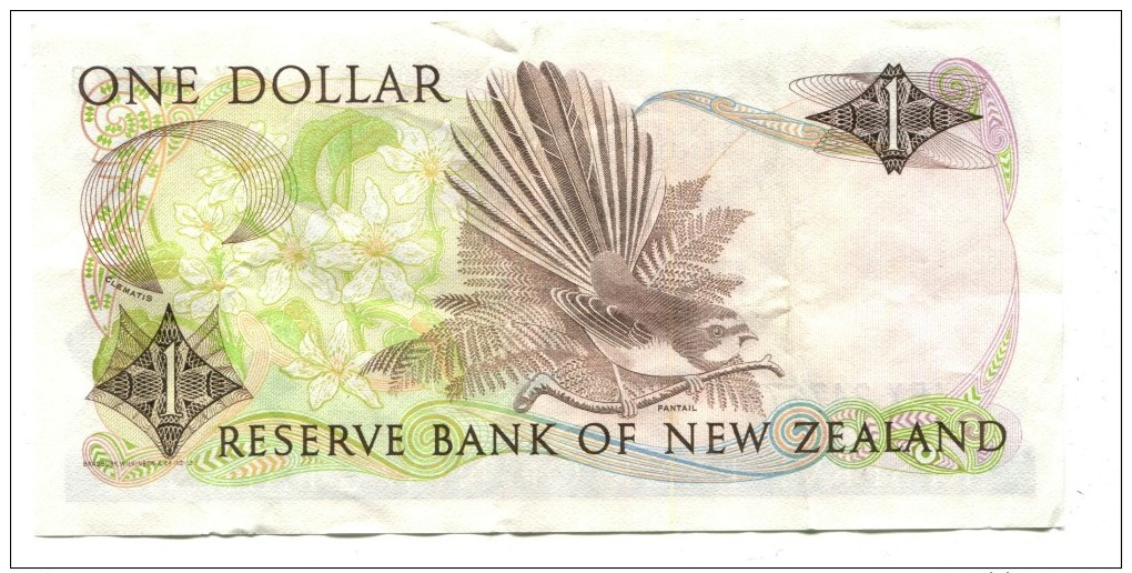 New Zealand One Dollar Banknote - New Zealand