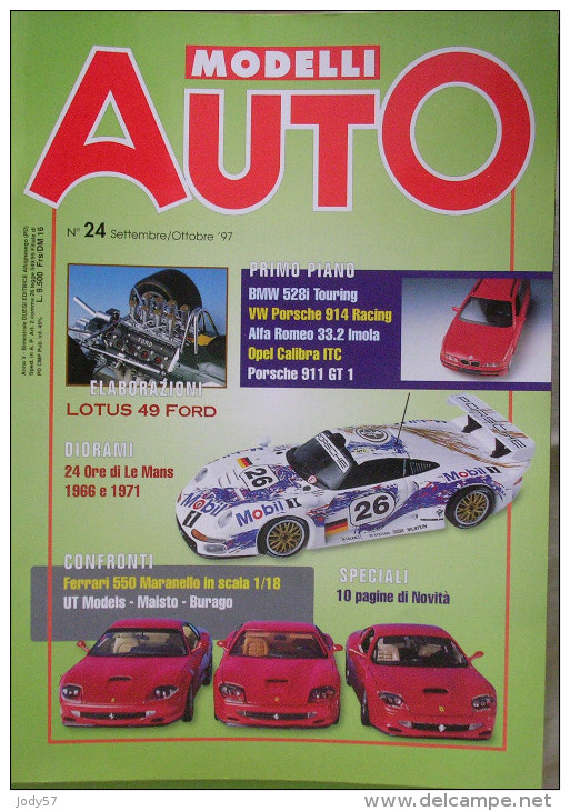 MODELLI AUTO - N.24 - SETTEMBRE/OTTOBRE 1997 - LOTUS 49 F1 - Revues