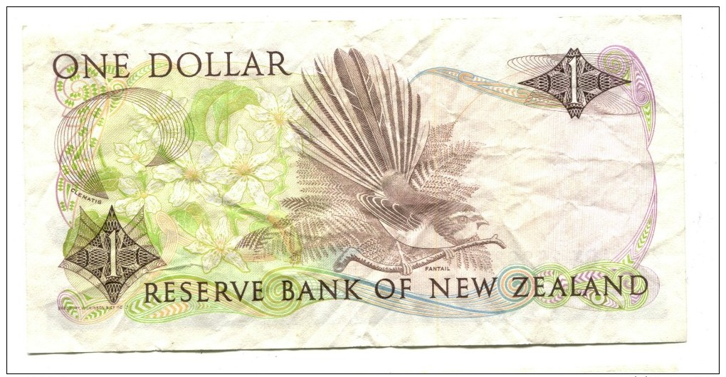 New Zealand One Dollar Banknote - New Zealand