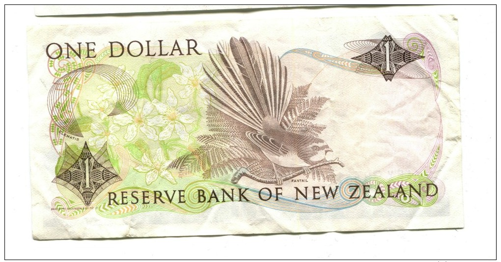 New Zealand One Dollar Banknote - New Zealand