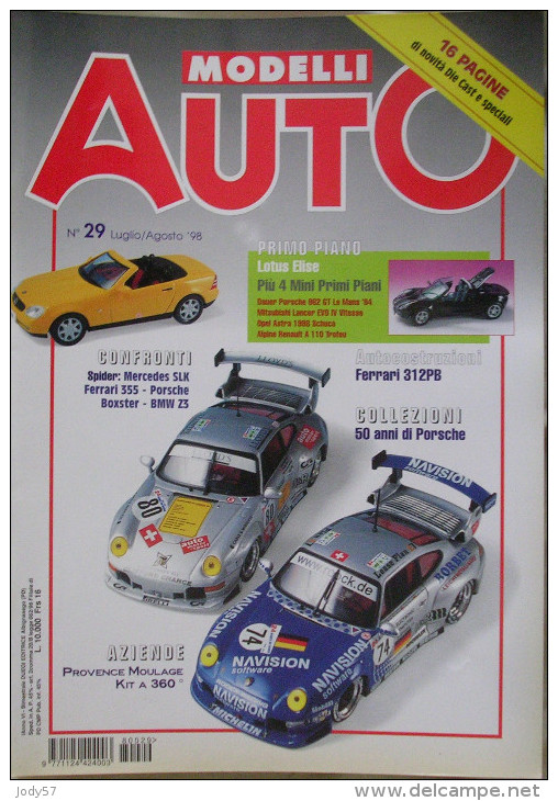 MODELLI AUTO - N.29 - LUGLIO/AGOSTO 1998 - PORSCHE 50 ANNI - Revistas