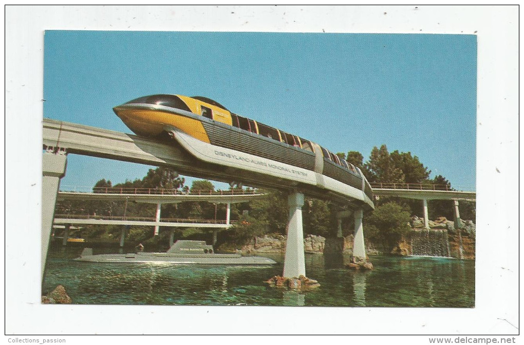 G-I-E , Cp , DISNEY , DISNEYLAND , Tomorrowland , Chemin De Fer , Train , Sleek Monorail  Trains , Vierge - Disneyland