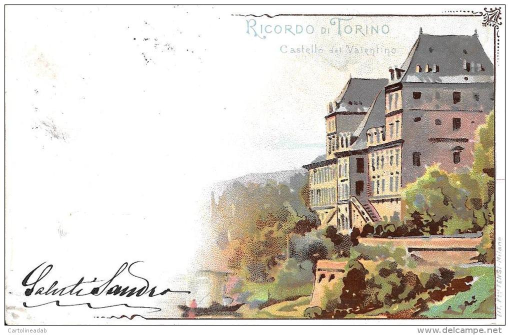 [DC2671] CPA - TORINO - RICORDO - CASTELLO DEL VALENTINO - Viaggiata - Old Postcard - Castello Del Valentino