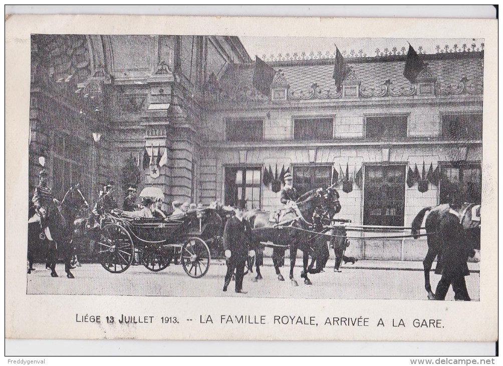 LIEGE  FAMILLE ROYALE 13 JUILLET 1913 - Receptions