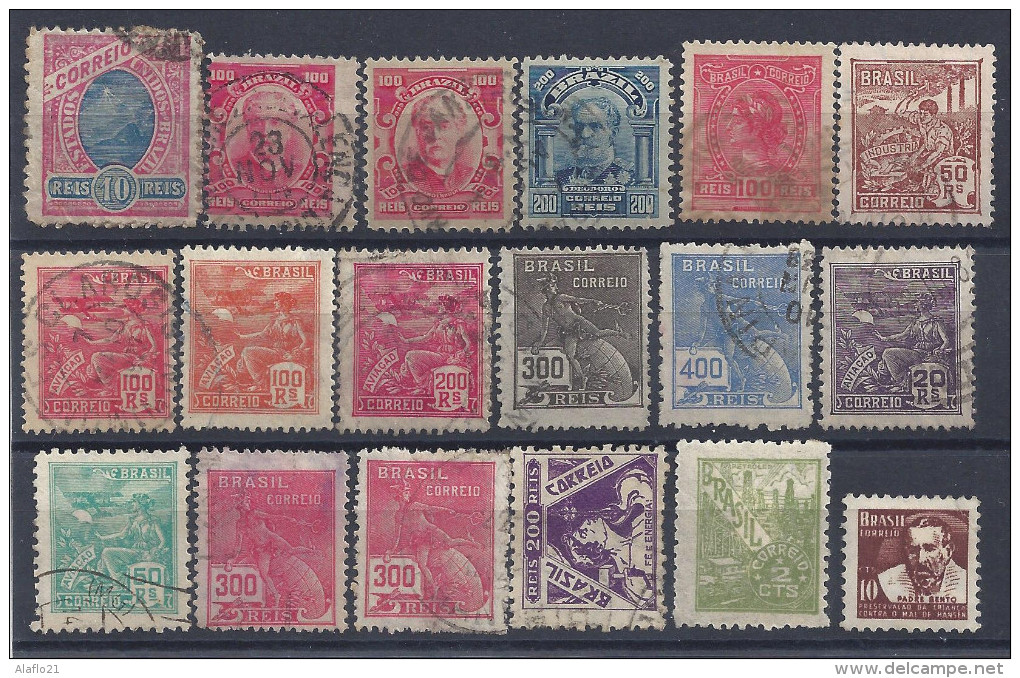 BRESIL - Lot Timbres Oblitérés - Bon état - Colecciones & Series