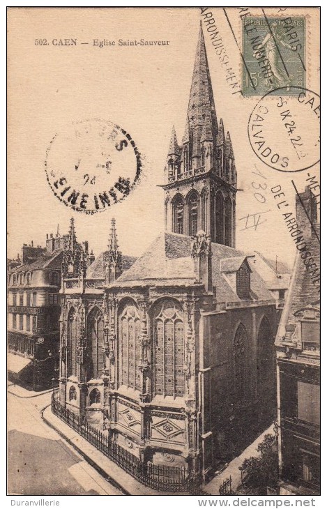 14 - Caen. Eglise St Sauveur. Belle Oblitération - Caen