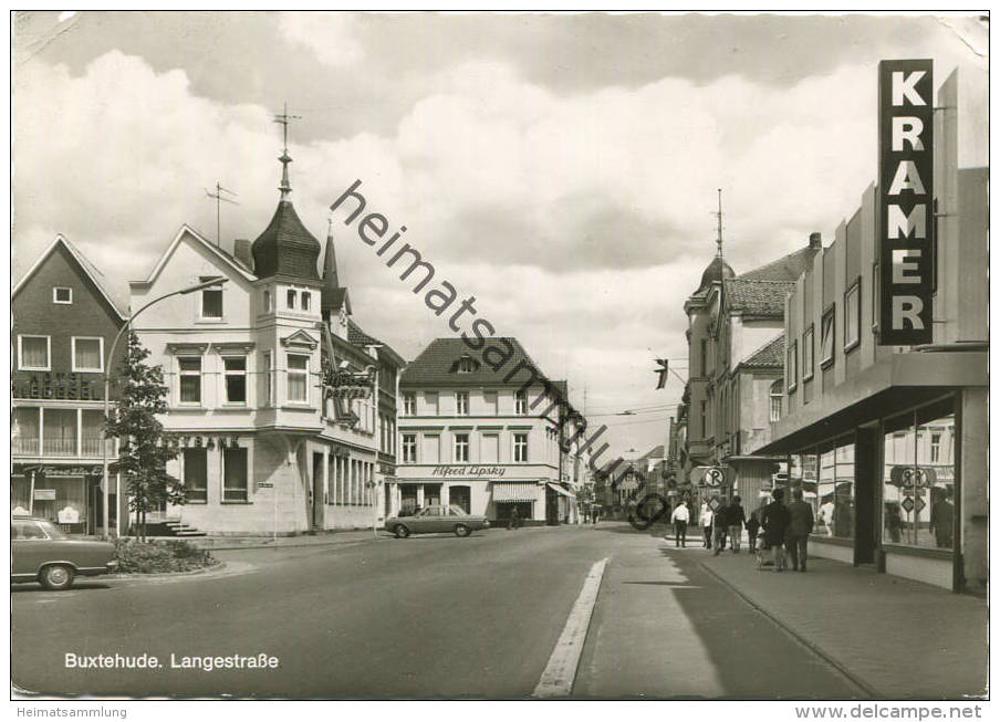 Buxtehude - Langestraße - Foto-AK Grossformat 1969 - Cramers Kunstanstalt KG Dortmund Gel. 1971 - Buxtehude