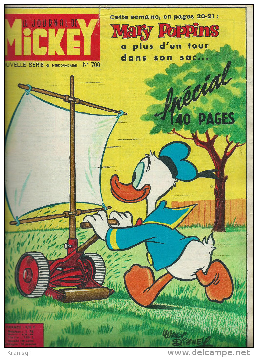 Lot De  4  No , Journal De Mickey Des Années  1965 - Paquete De Libros