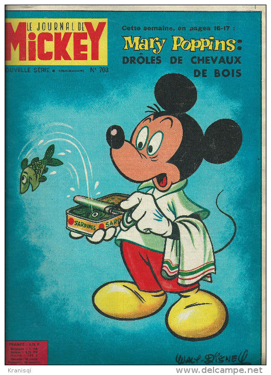 Lot De  4  No , Journal De Mickey Des Années  1965 - Wholesale, Bulk Lots