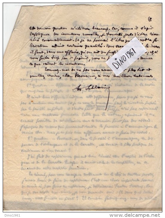 VP3671 - Tabac - Lettres De Mr Rob GREEN De LIVERPOOL Pour Mr Th. SCHLOESING à PARIS - Dokumente