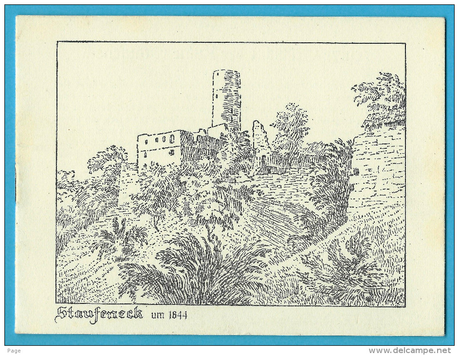 Staufeneck,Kurze Geschichte Der Ruine Staufeneck,Dr.A.Aich,Bad Cannstatt,ca.1950 - Bade-Wurtemberg