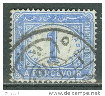 EGYPT - POSTAGE DUE 1889: Sc J17 / YT Taxe 17, O - FREE SHIPPING ABOVE 10 EURO - Service