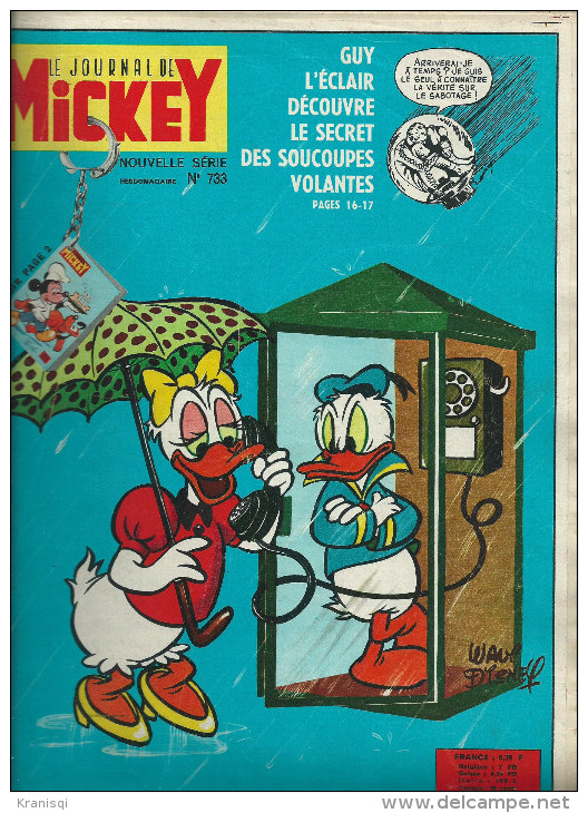 Lot De  2  No ,du Journal De Mickey De 1966 - Bücherpakete