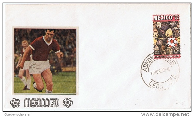 FOOT-L2 - MEXIQUE N° 307/08 Sur 2 FDC Coupe Du Monde De Football 1970 - 1970 – Mexico