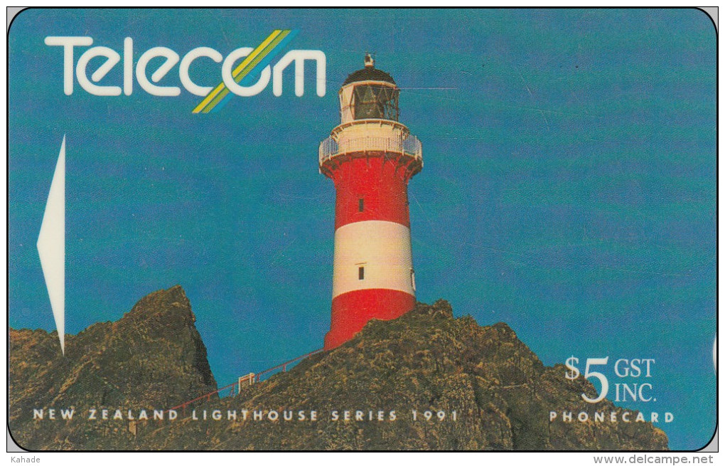 New Zealand Phonecard  Leuchtturm Lighthouse - Fari
