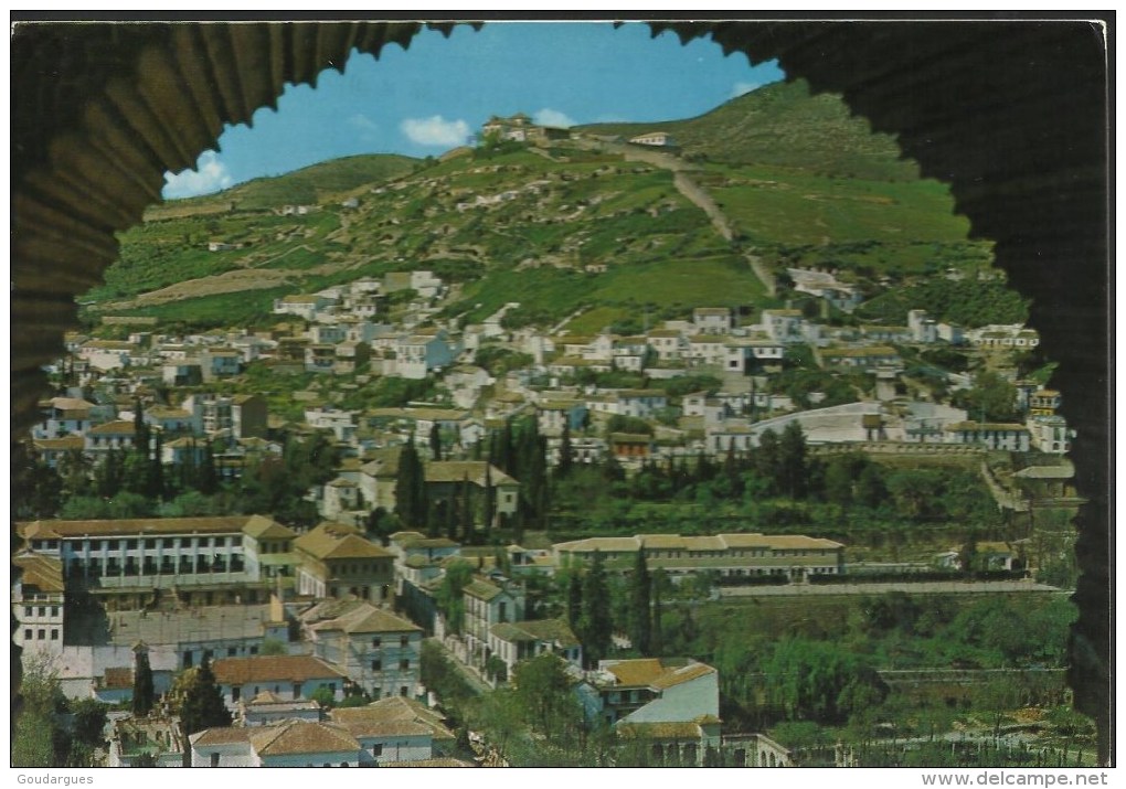 Granada - Vista General Del Albaicin, Desde La Alhambra - Destination France, Timbre Touristique El Portalon (Vitoria) - Chafarinas