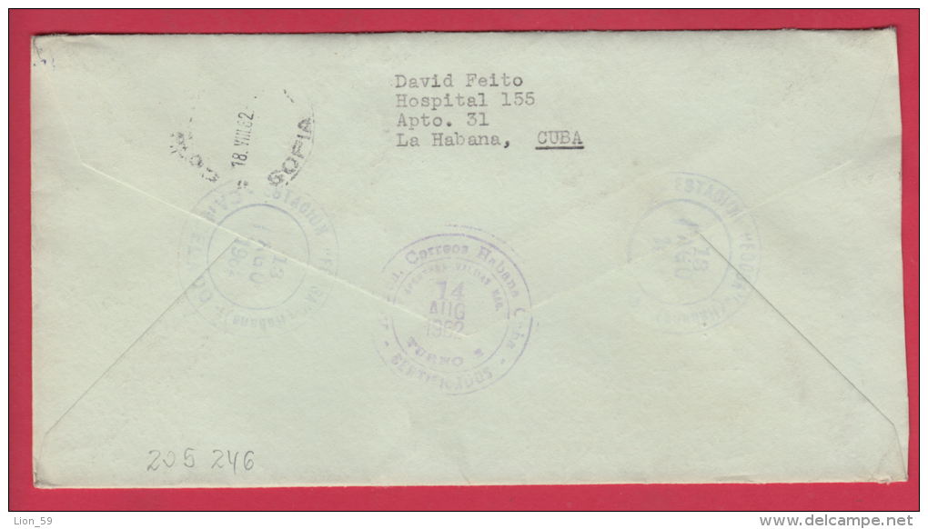 205246 / 1962 - 71 C. - JESUS MENENDEZ , Bird  SILBERMOWEN , ZUCKER IM SACKLAGER , AIRPLANE , SHIP , CUBA Kuba - Briefe U. Dokumente
