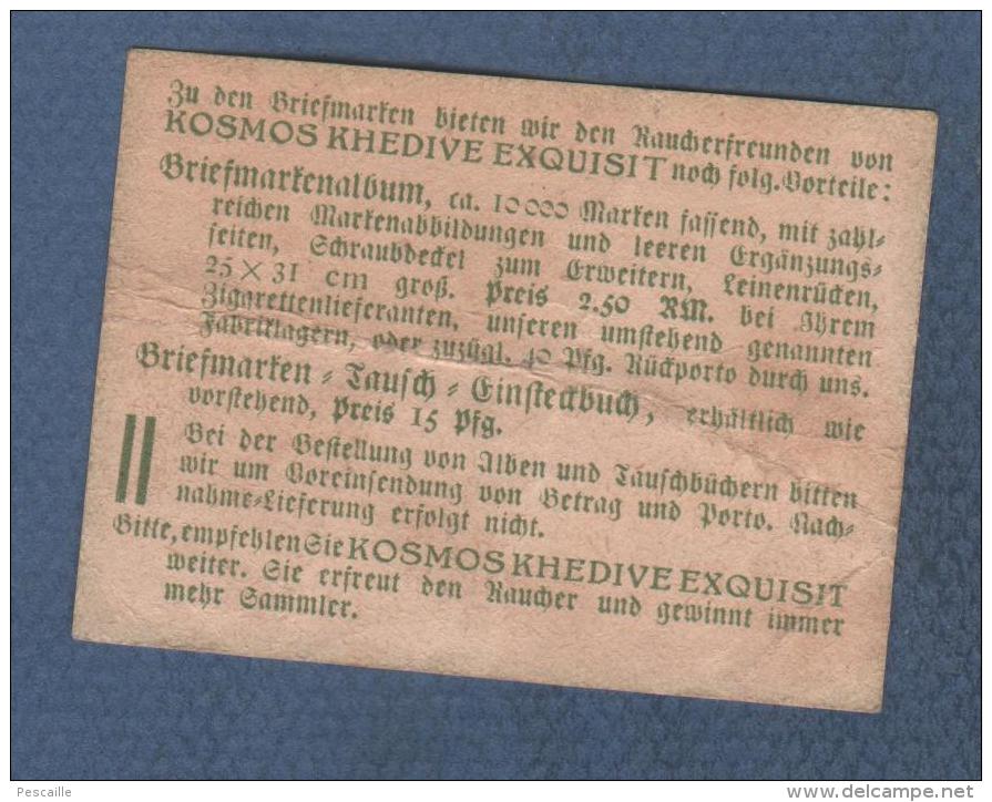 ALTE REKLAME FÜR ZIGARETTEN KOSMOS KHEDIVE EXQUISIT - 1940 - Documentos