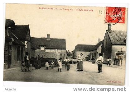 CPA PARS-LES-ROUMILLY - Grande Rue - Le Café BAUDON (21739) - Autres & Non Classés