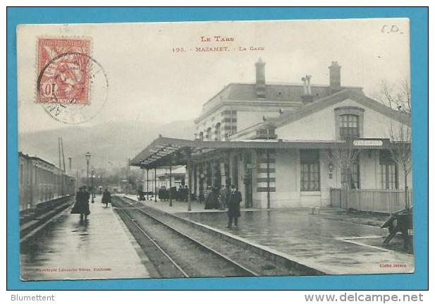 CPA LABOUCHE 198 - Chemin De Fer Train En Gare MAZAMET 81 - Mazamet
