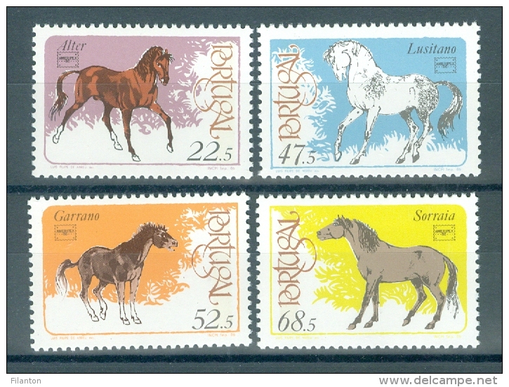 PORTUGAL - Mi 1691/1694 - Paarden/Chevaux/Horses - MNH** - Cote 10,00 € - Neufs