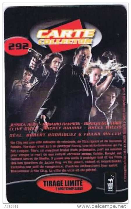 SIN CITY    Carte Collector  N 292 - Lots - Collections