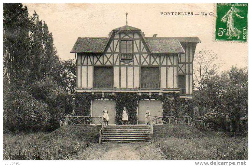 CPA - PONTCELLES (95) - Vue Du Chalet En 1932 - Pontcelles