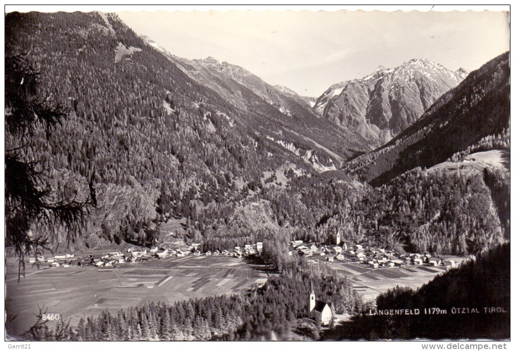 A 6444 LÄNGENFELD, Ötztal, Ortsansicht, 1959 - Längenfeld