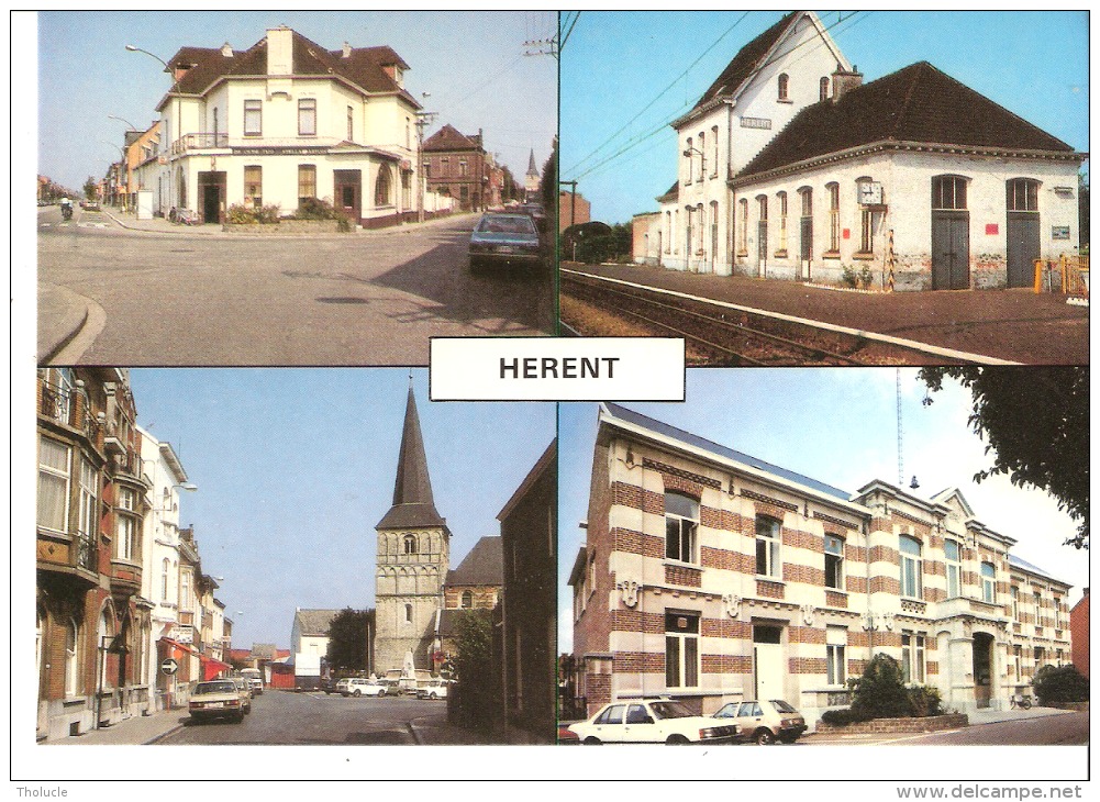 Herent (Leuven-Vlaams Brabant)-Cafe De Oude Tijd--De Kerk-L´Eglise-Station En Omgeving-Gare-Gemeentehuis-Hôtelde Ville - Herent