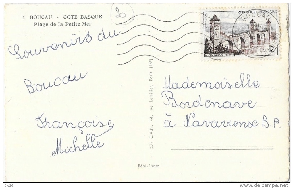 Boucau - Côte Basque - Plage De La Petite Mer - Carte Dentelée CAP N°1 - Boucau