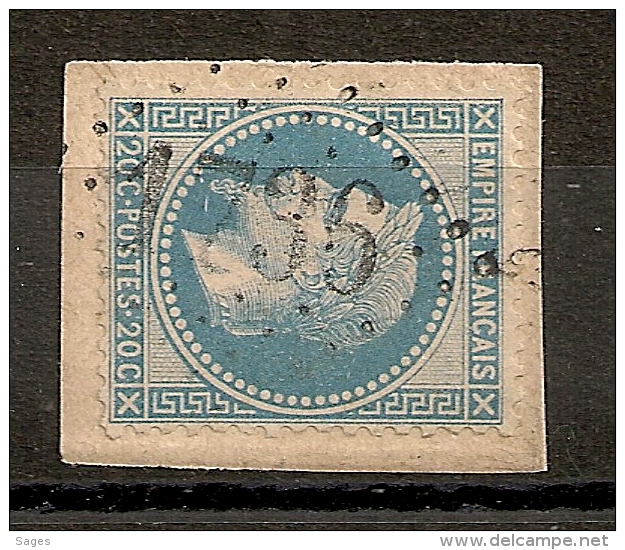 GC 1736 GUEUGNON Saone Et Loire - 1863-1870 Napoleon III With Laurels