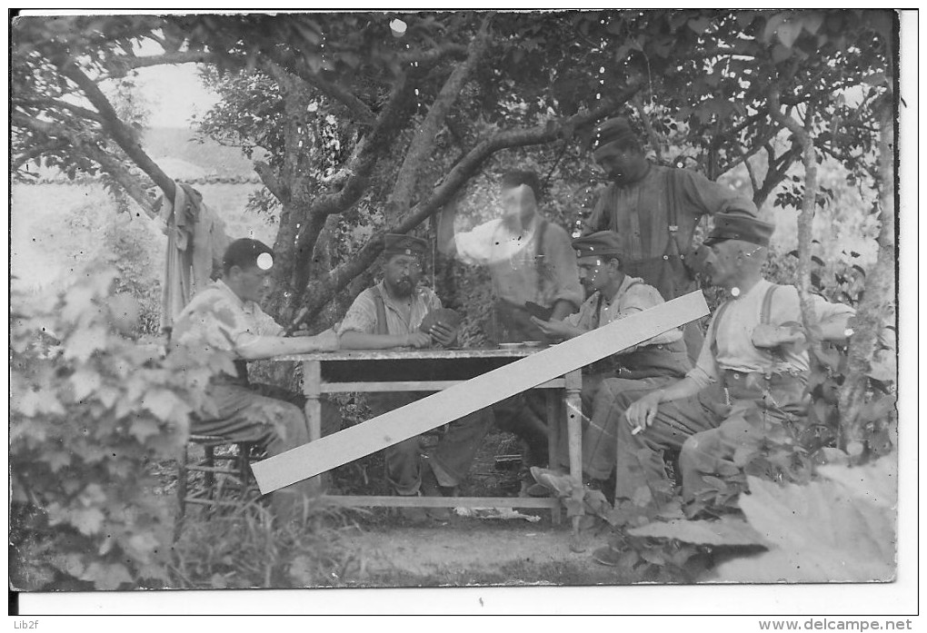 Marsoupe Meuse 1915 Soldats Allemands Faisant Une Partie De Cartes Tranchée Poilus  14-18 Ww1 Wk1 - War, Military