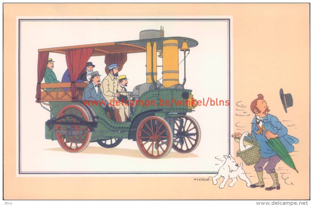 Stoomwagen La Rapide 1881 Prent Kuifje Zien En Weten - Tintin