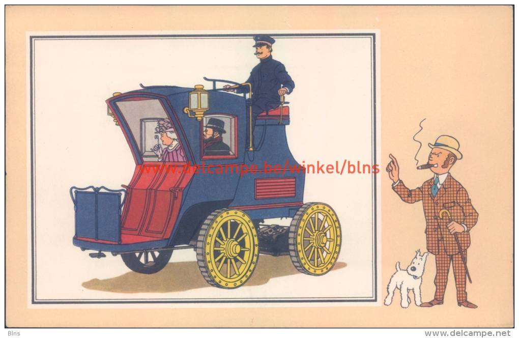 Electrische Taxi Van Riker 1899 Prent Kuifje Zien En Weten - Tintin