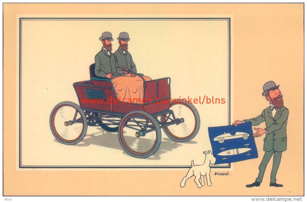 Stoomwagen Stanley 1897 Prent Kuifje Zien En Weten - Kuifje