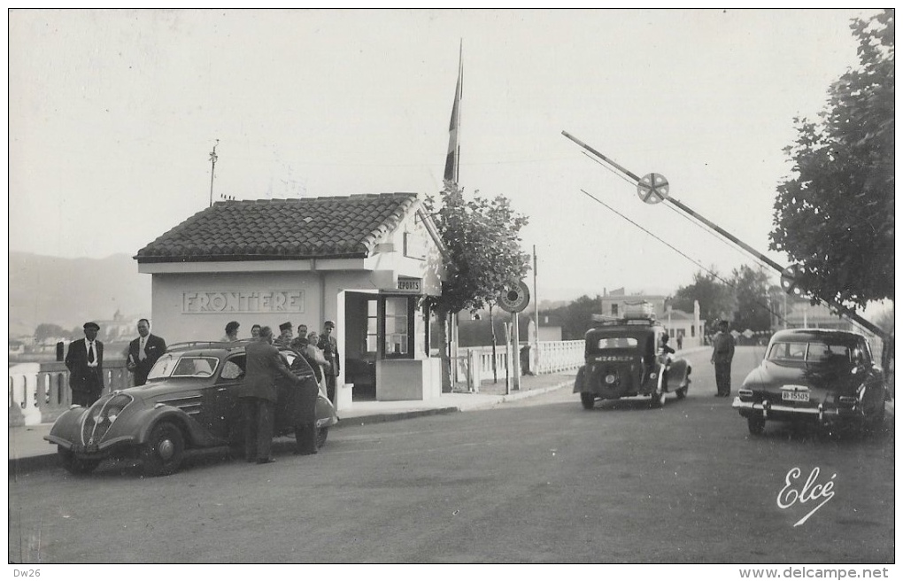 Hendaye - Frontière Franco-Espagnole - Pont International, Visite De La Douane - Carte Elcé N°1.581 - Douane